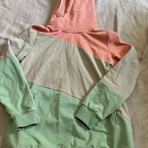 Ampersand Pullover Colorblock Hoodie Size XXL